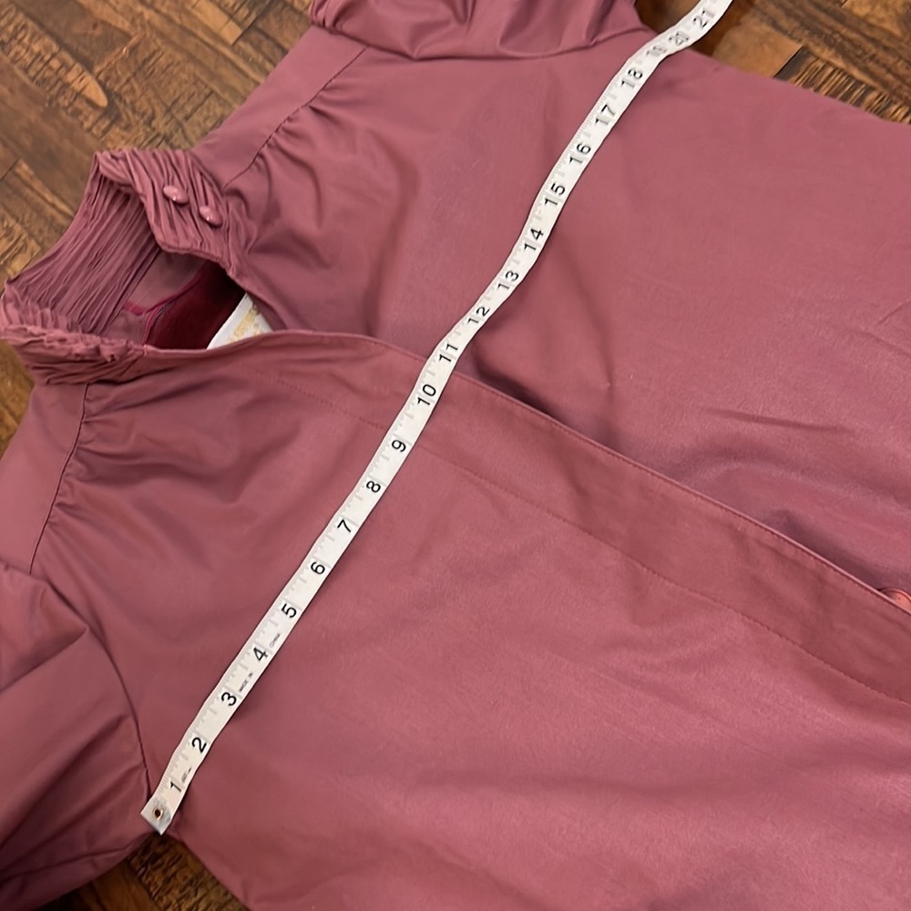 London Fog Vintage Mauve Trench Coat Belted Funnel Neck Removable Liner Sz  6 - Picture 13 of 15